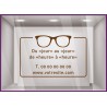 Sticker Horaires `a personnaliser spécial Opticien