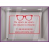 Sticker Horaires `a personnaliser spécial Opticien