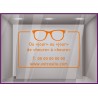 Sticker Horaires `a personnaliser spécial Opticien