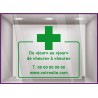 Sticker Horaires a personnaliser spécial pharmacie