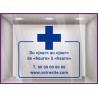 Sticker Horaires a personnaliser spécial pharmacie