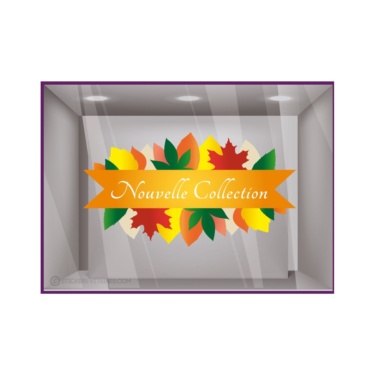 Sticker Feuilles bandeau Nouvelle Collection