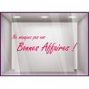 Sticker Ne manquez pas nos bonnes affaires adhésif autocollant vitrophanie calicot 