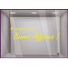 Sticker Ne manquez pas nos bonnes affaires adhésif autocollant vitrophanie calicot 