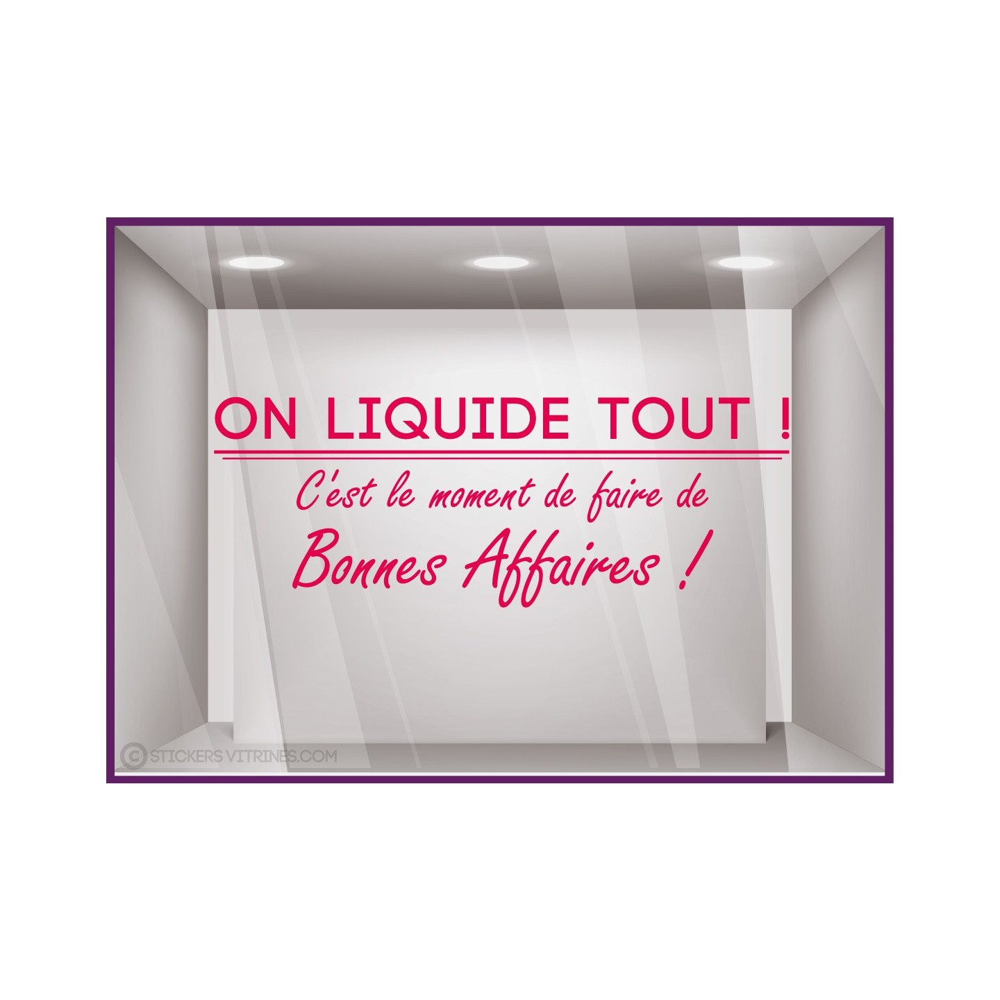 Sticker lettrage On liquide tout