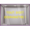 Sticker Lettrage Tout doit disparaître adhésif calicot devanture magasin vitrophanie autocollant