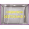 Sticker Lettrage Opération Destockage vitrophanie soldes braderie enseigne devanture vitrine boutique mode maroquinerie