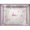 Kit de stickers Love Saint Valentin devanture boutique vitrine mode magasin bijouterie idee deco lettrage adhesif