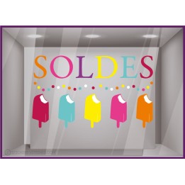 Sticker Soldes esquimaux promotion offre promotionnelle destockage liquidation braderie mode patisserie vacance