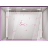 Kit de stickers Love Saint Valentin devanture boutique vitrine mode magasin bijouterie idee deco lettrage adhesif