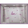 Kit de stickers Love Saint Valentin devanture boutique vitrine mode magasin bijouterie idee deco lettrage adhesif