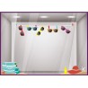 Kit de stickers lunettes de soleil été opticien boutique de mode coiffeur calicot vitrophanie devanture vitrine commerce