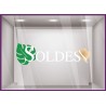 Sticker Soldes Panama promotion pourcentage lettrage adhésif mode sport opticien devanture vitrophanie vitrine commerce