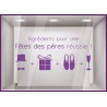 Sticker Ingrédients Fête des Pères adhésif calicot vitrophanie devanture boutique