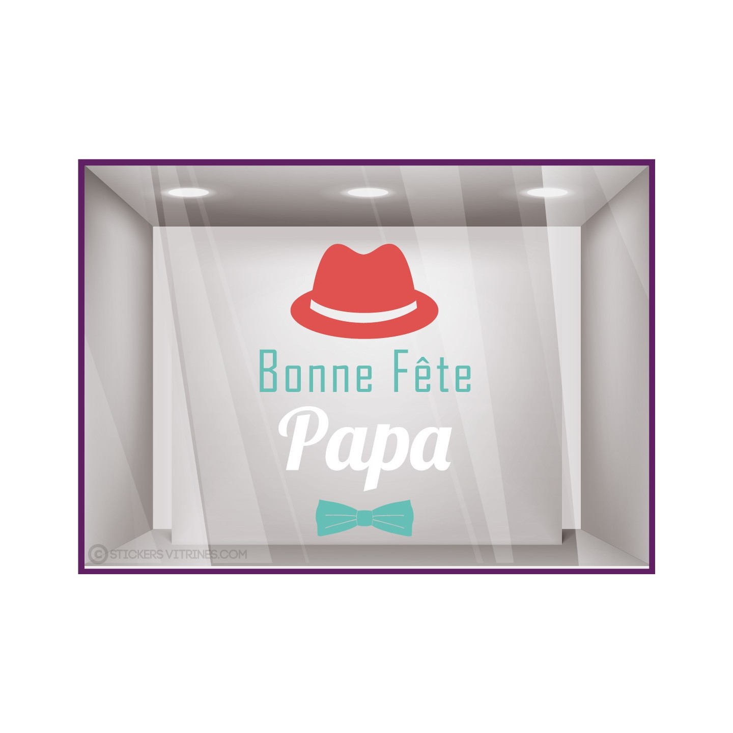 Sticker Chapeau Bonne Fête Papa