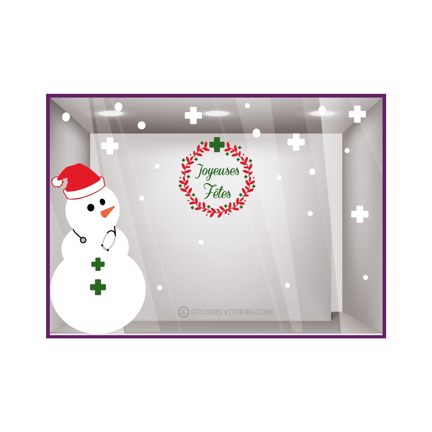 Kit de stickers Guirlande masques et lunettes