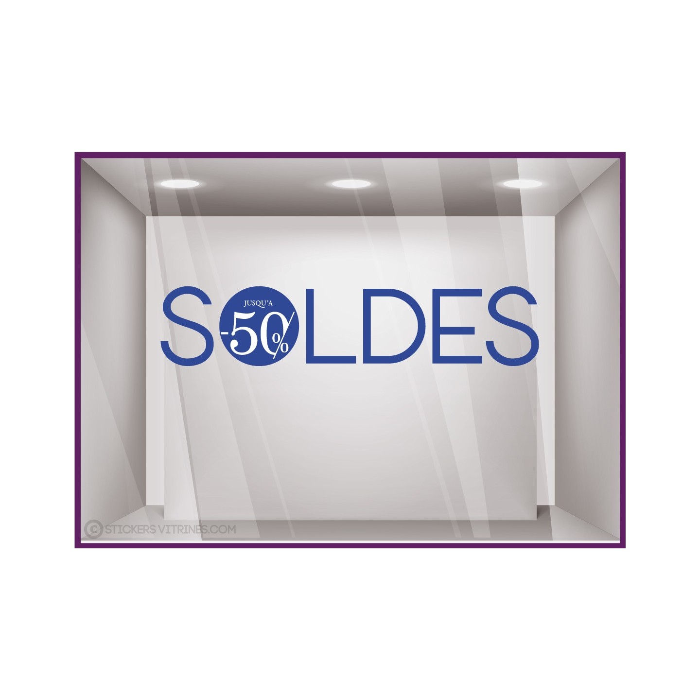 SOLDES ROND POURCENTAGE destockage braderie liquidation promotion demarque vitrine devanture enseigne mode
