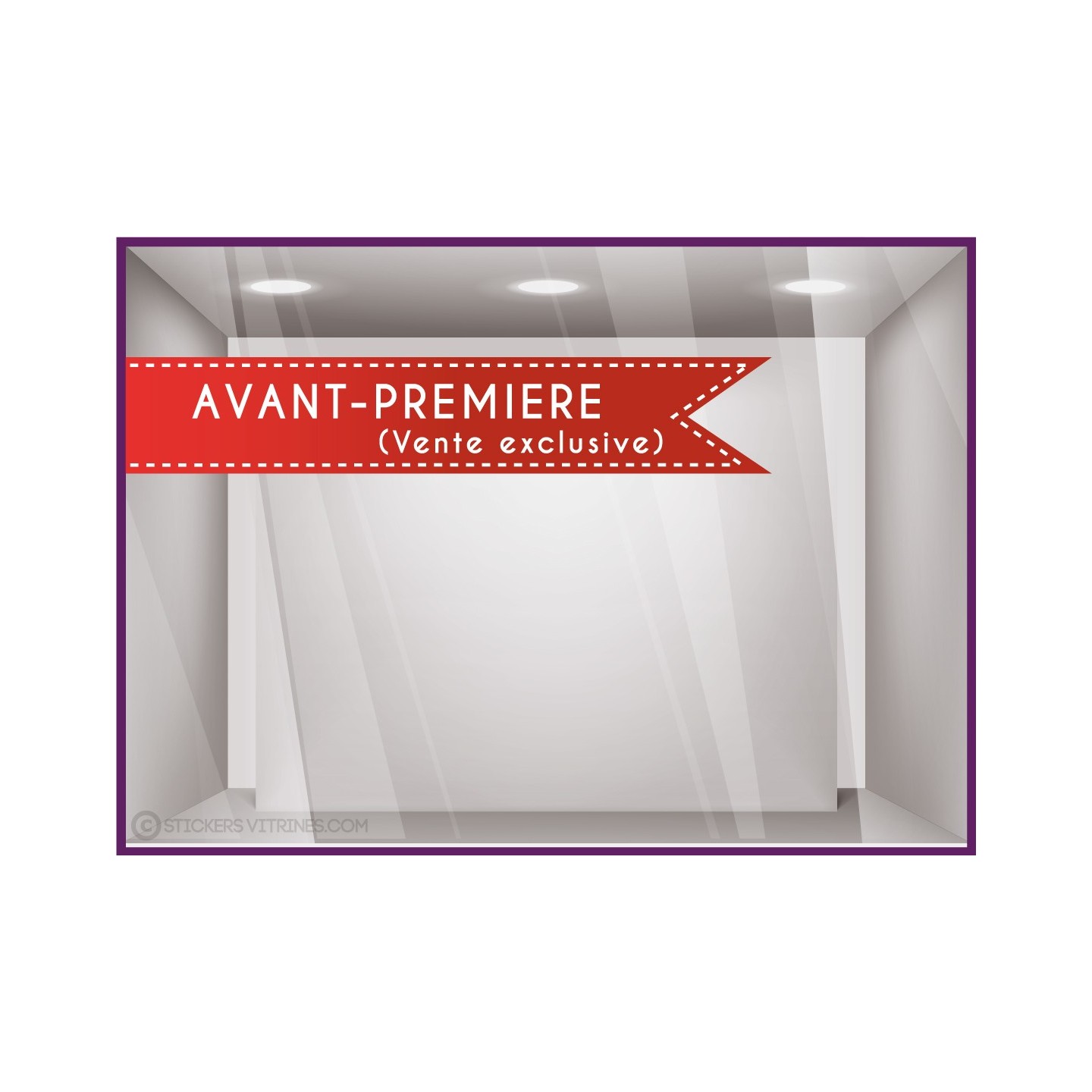 sticker ruban avant premiere soldes promotion hiver ete devanture vitrine destockage braderie mode maroquinerie lingerie opticie