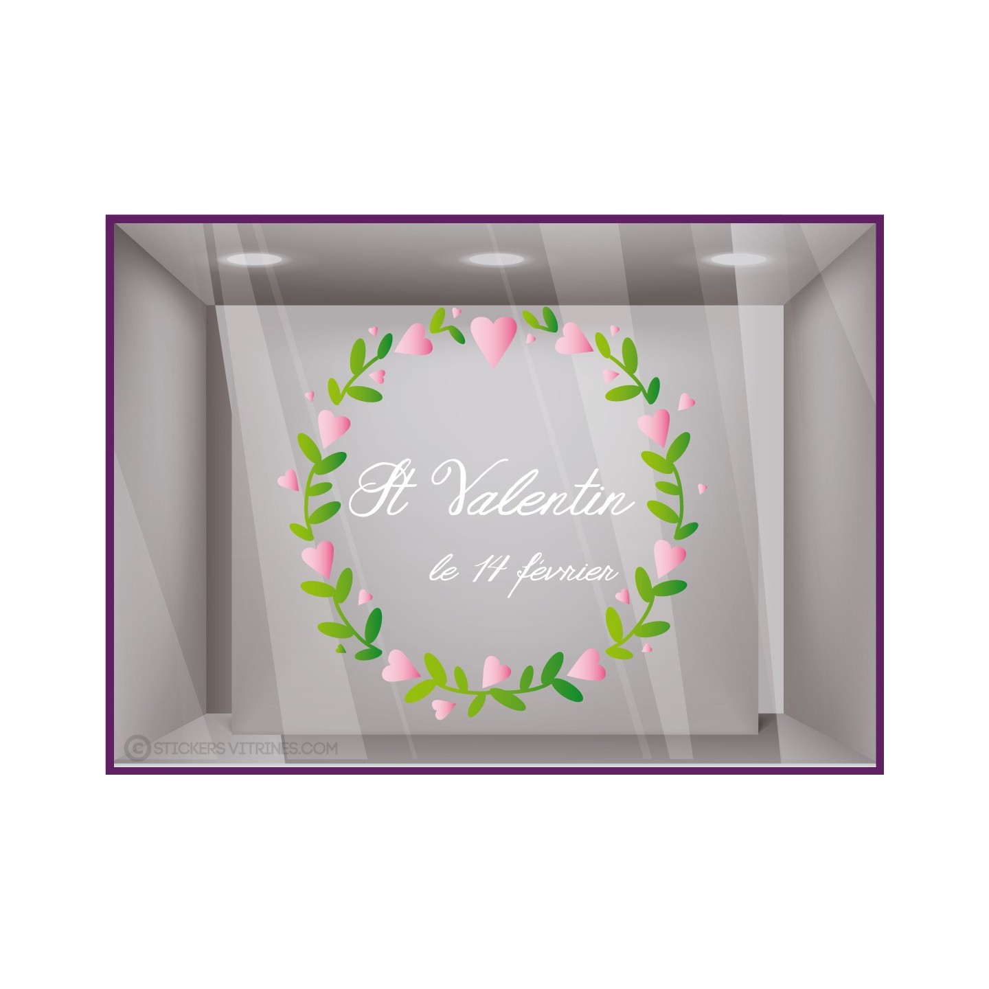 Sticker Couronne Saint Valentin