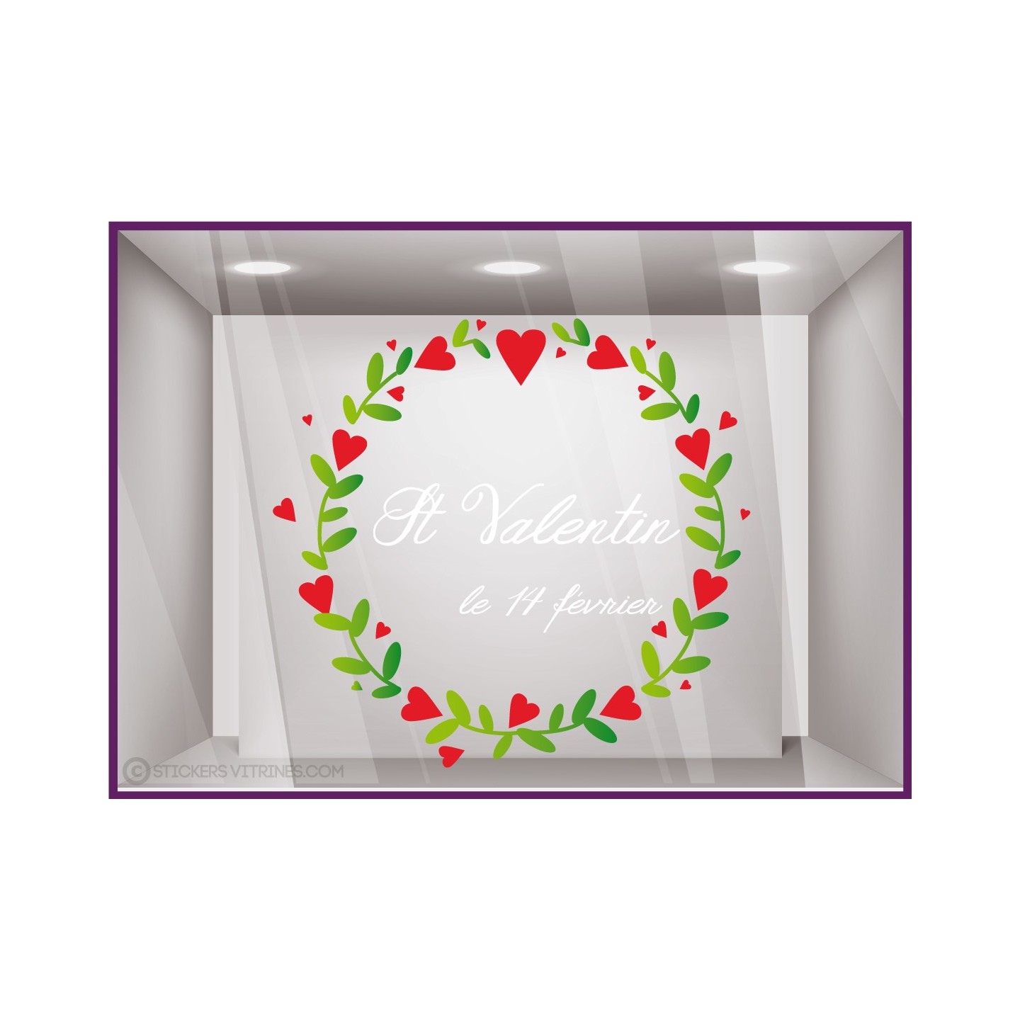 Sticker Couronne Saint Valentin