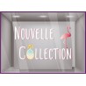 Sticker Nouvelle Collection Flamant Rose Ananas