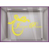 Sticker Oeuf et texte Joyeuses Pâques chocolat patissiers boulangers fêtes 