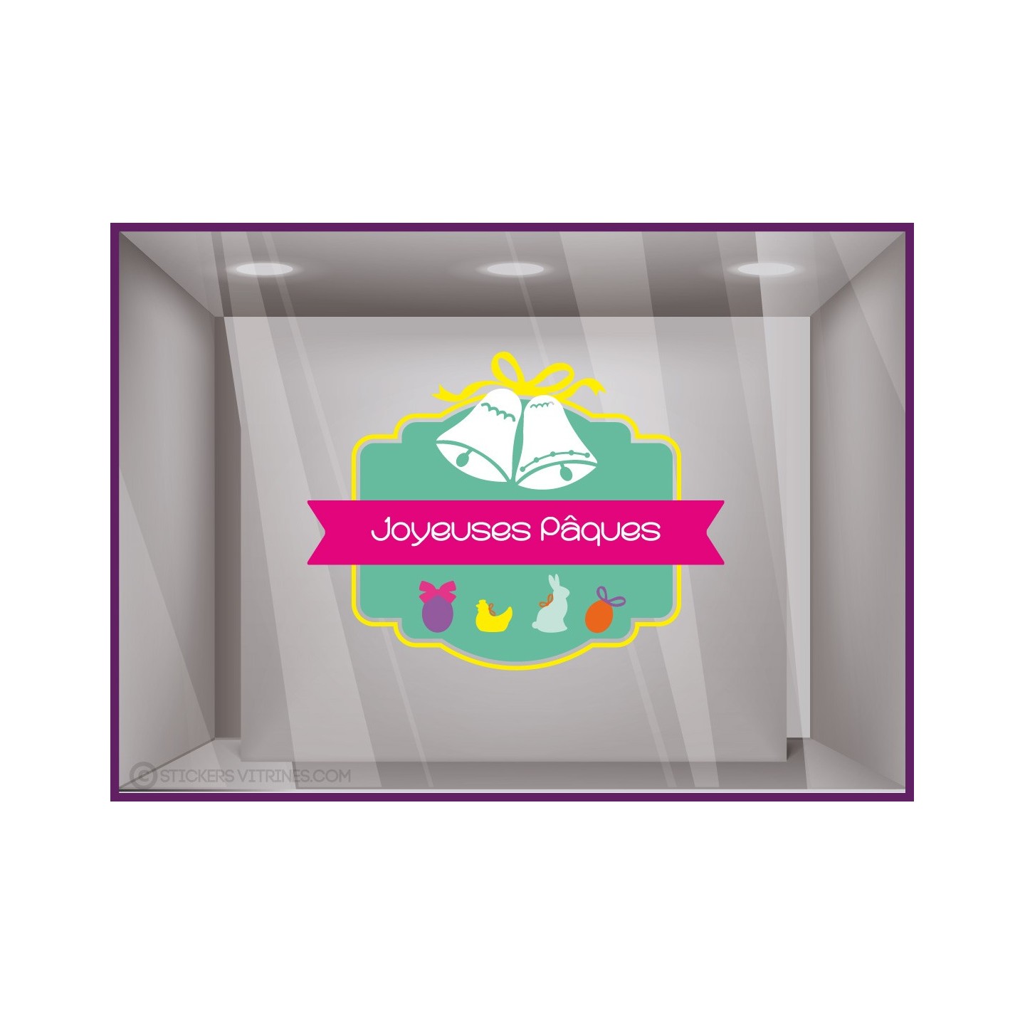 Sticker Etiquette Joyeuses Pâques