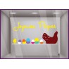 Sticker Joyeuses Pâques Cocotte