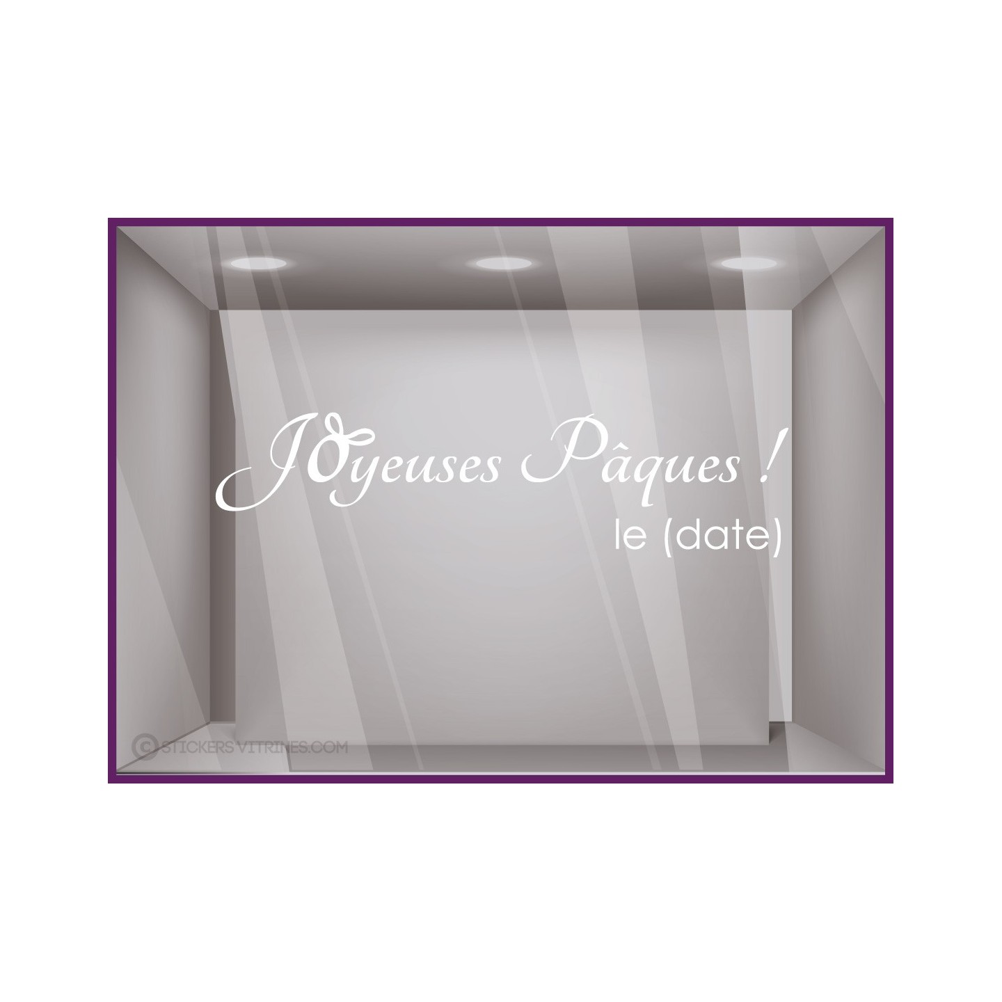 Sticker texte Joyeuses Pâques