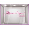 Sticker texte Joyeuses Pâques