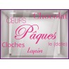 Kit de stickers Pâques Chocolat Cloches Lapin Fête Oeufs Chocolatier Boulangerie 