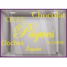 Kit de stickers Pâques Chocolat Cloches Lapin Fête Oeufs Chocolatier Boulangerie 