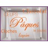 Kit de stickers Pâques Chocolat Cloches Lapin Fête Oeufs Chocolatier Boulangerie 