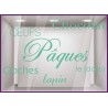 Kit de stickers Pâques Chocolat Cloches Lapin Fête Oeufs Chocolatier Boulangerie 