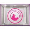 Sticker tampon Pâques Cocotte Chocolatier Fleuriste Opticien Chocolat 