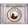 Sticker tampon Pâques Cocotte Chocolatier Fleuriste Opticien Chocolat 