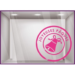 Sticker tampon Pâques Cloche Fête chocolatier boulangerie Joyeuses Chocolat  