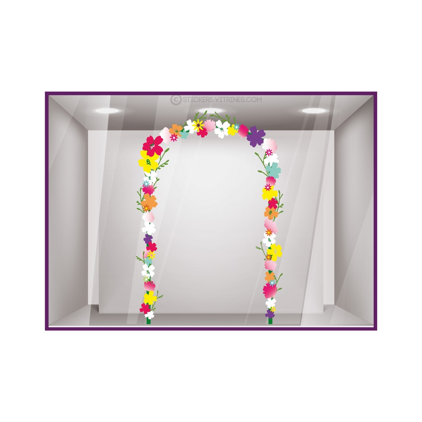 Kit de Stickers Arche de Fleurs