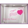 Kit de Stickers Carte Postale Bonne Fete Maman mere calicot lettrage adhésif mode parfumerie fleuriste bijouterie