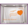 Kit de Stickers Carte Postale Bonne Fete Maman mere calicot lettrage adhésif mode parfumerie fleuriste bijouterie