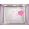 Kit de Stickers Carte Postale Bonne Fete Maman mere calicot lettrage adhésif mode parfumerie fleuriste bijouterie
