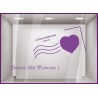 Kit de Stickers Carte Postale Bonne Fete Maman mere calicot lettrage adhésif mode parfumerie fleuriste bijouterie