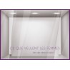 Sticker Ce Que Veulent Les Femmes fete des meres mamans mode bijouterie parfumerie institut beaute calicot vitrophanie lettrage 