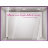 Sticker Maman la plus Belle fete des meres mamans calicot vitrophanie lettrage adhésif mode beaute parfumerie bijouterie