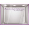 Sticker Maman la plus Belle fete des meres mamans calicot vitrophanie lettrage adhésif mode beaute parfumerie bijouterie