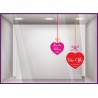 Kit de Stickers Promo fête des mères à personnaliser mode institut de beaute parfumerie bijouterie lettrage vitrophanie