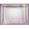 Calicot pour vitrine Sticker Lettrage Date Fête des mères