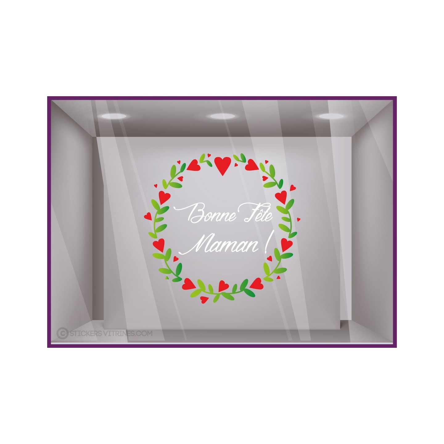Sticker Couronne Bonne Fête Maman