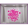 Happy mother's day fete des meres mamans fleuriste mode institut de beaute parfumerie bijouterie calicot vitrophanie commerce 