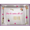 Kit de Stickers dites lui combien elle est unique fete des meres mamans institut beaute mode parfumerie vitrophanie calicot